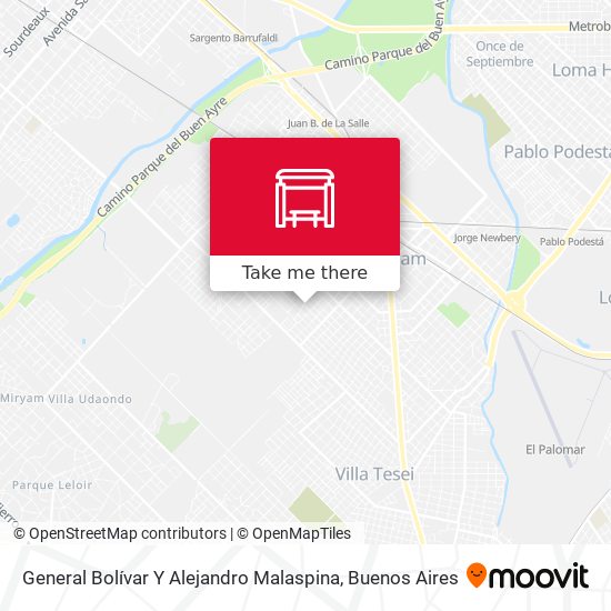 General Bolívar Y Alejandro Malaspina map