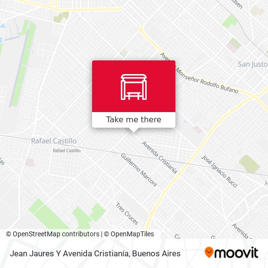 Jean Jaures Y Avenida Cristianía map