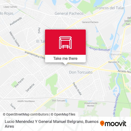 Lucio Menéndez Y General Manuel Belgrano map