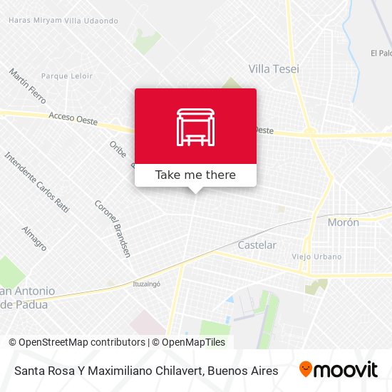 Santa Rosa Y Maximiliano Chilavert map