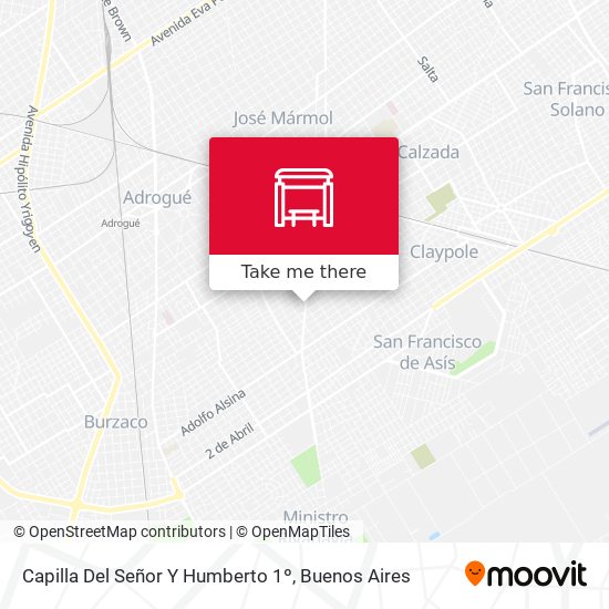 Mapa de Capilla Del Señor Y Humberto 1º