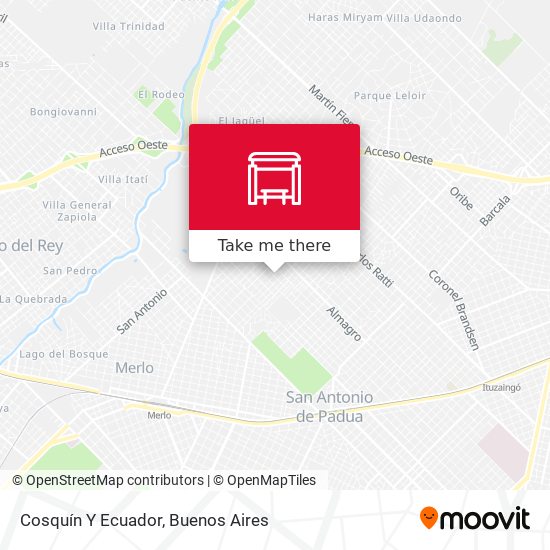 Mapa de Cosquín Y Ecuador