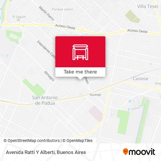 Mapa de Avenida Ratti Y Alberti