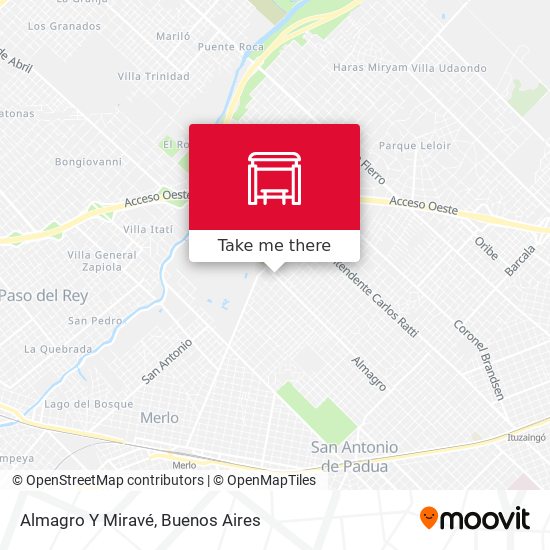 Almagro Y Miravé map
