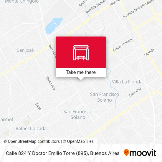 Calle 824 Y Doctor Emilio Torre (895) map