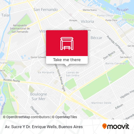 Mapa de Av. Sucre Y Dr. Enrique Wells