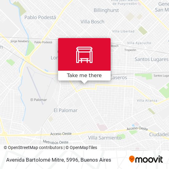 Avenida Bartolomé Mitre, 5996 map