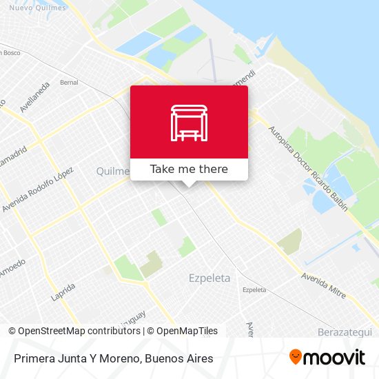 Primera Junta Y Moreno map