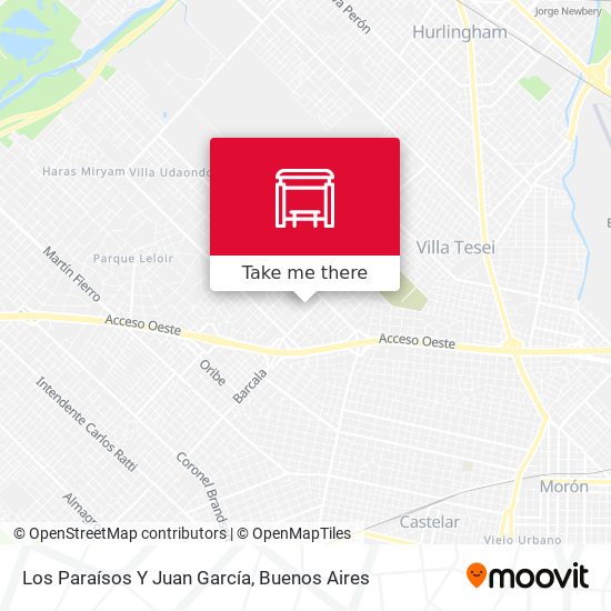 Los Paraísos Y Juan García map