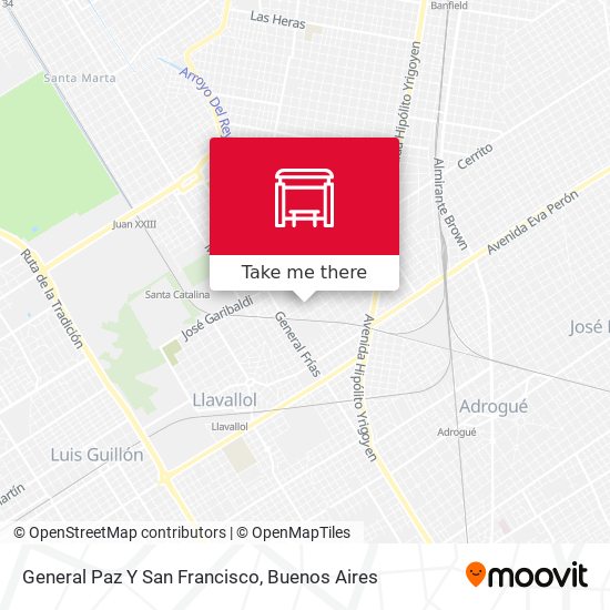 General Paz Y San Francisco map