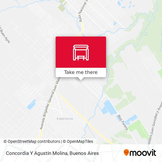 Concordia Y Agustín Molina map