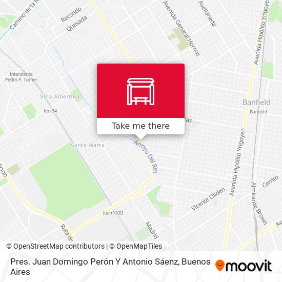 Pres. Juan Domingo Perón Y Antonio Sáenz map
