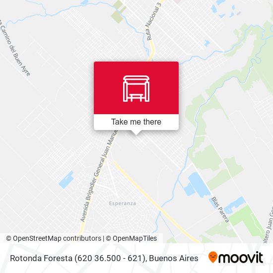 Mapa de Rotonda Foresta (620 36.500 - 621)