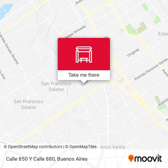 Mapa de Calle 850 Y Calle 880