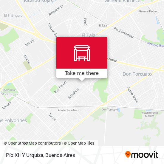 Mapa de Pío XII Y Urquiza