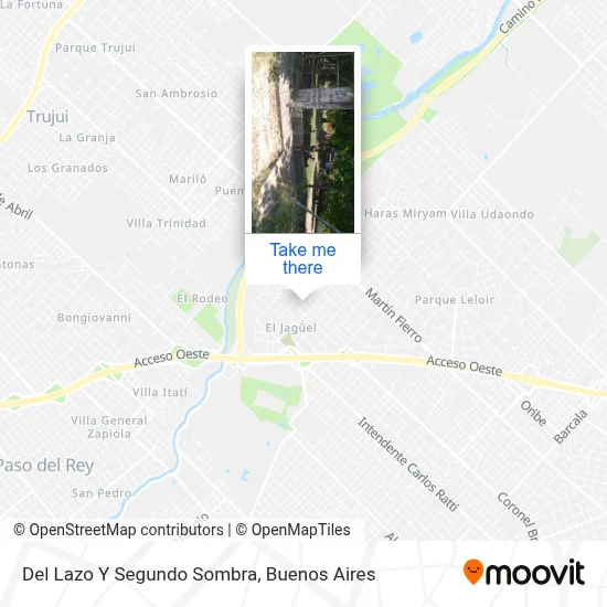 Del Lazo Y Segundo Sombra map