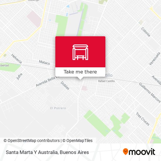 Mapa de Santa Marta Y Australia