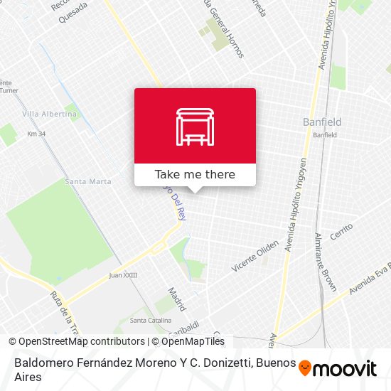 Baldomero Fernández Moreno Y C. Donizetti map
