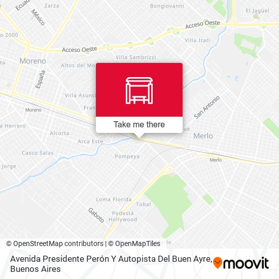 Avenida Presidente Perón Y Autopista Del Buen Ayre map