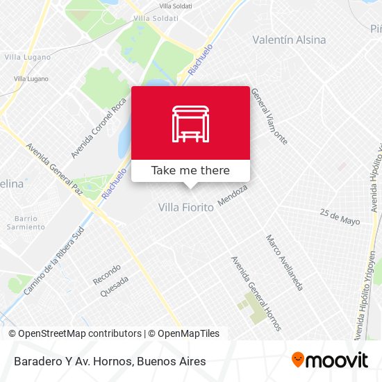 Baradero Y Av. Hornos map