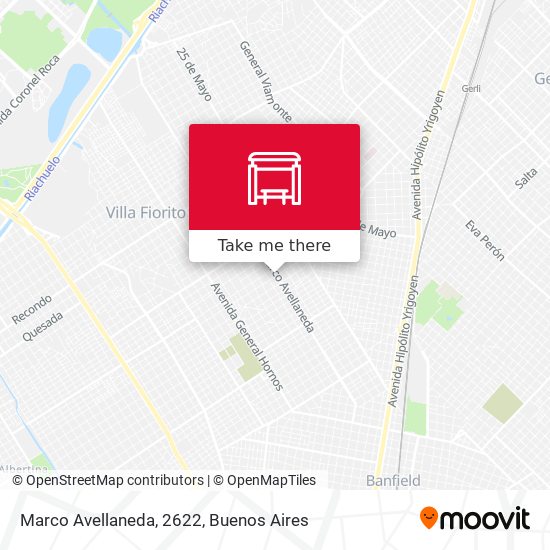 Marco Avellaneda, 2622 map