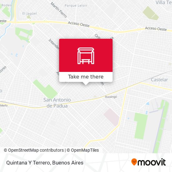 Quintana Y Terrero map