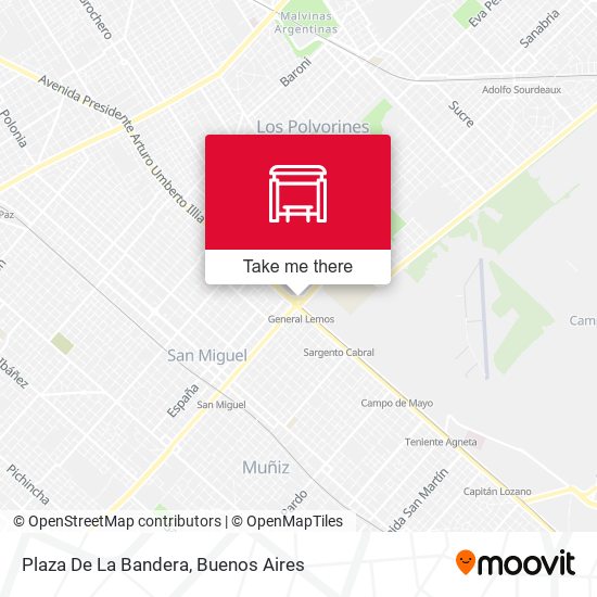 Plaza De La Bandera map