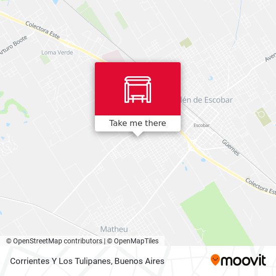 Mapa de Corrientes Y Los Tulipanes