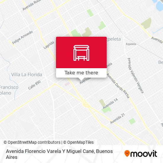 Avenida Florencio Varela Y Miguel Cané map