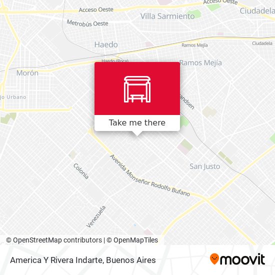 America Y Rivera Indarte map