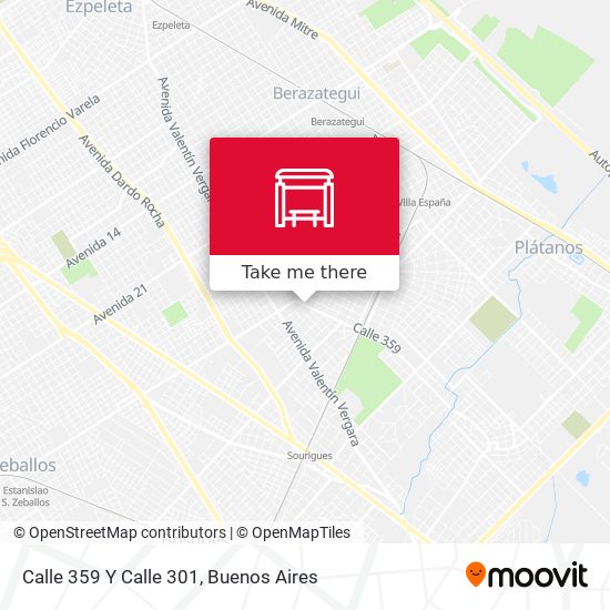 Calle 359 Y Calle 301 map
