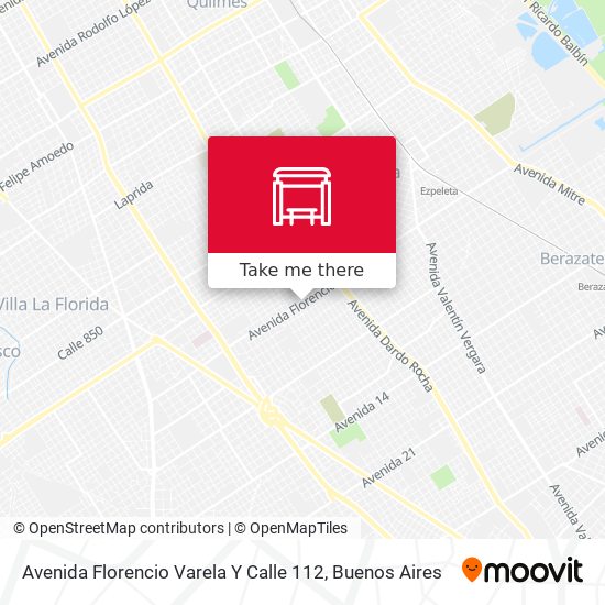 Avenida Florencio Varela Y Calle 112 map