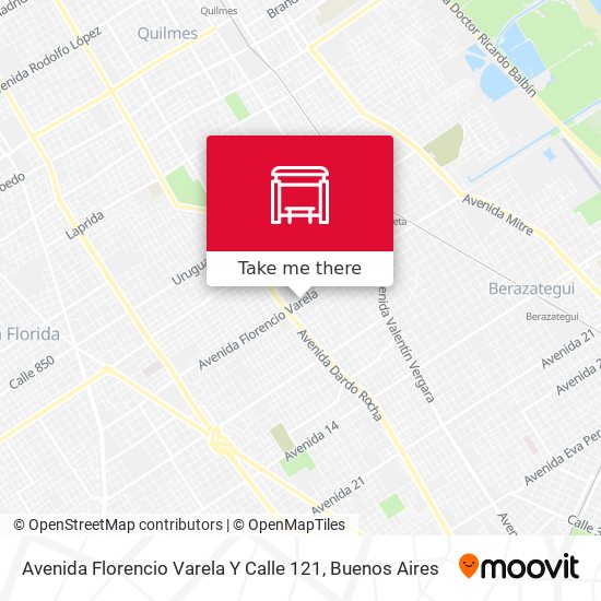 Mapa de Avenida Florencio Varela Y Calle 121