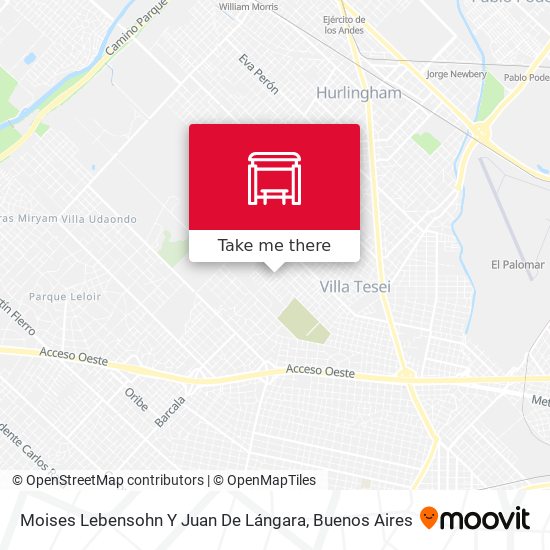 Mapa de Moises Lebensohn Y Juan De Lángara