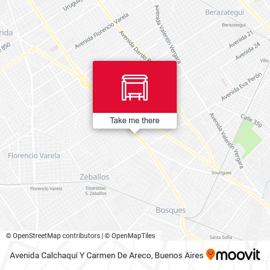 Avenida Calchaquí Y Carmen De Areco map