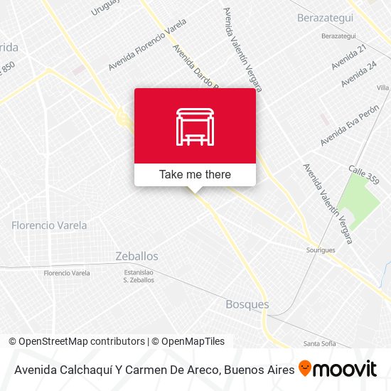 Mapa de Avenida Calchaquí Y Carmen De Areco