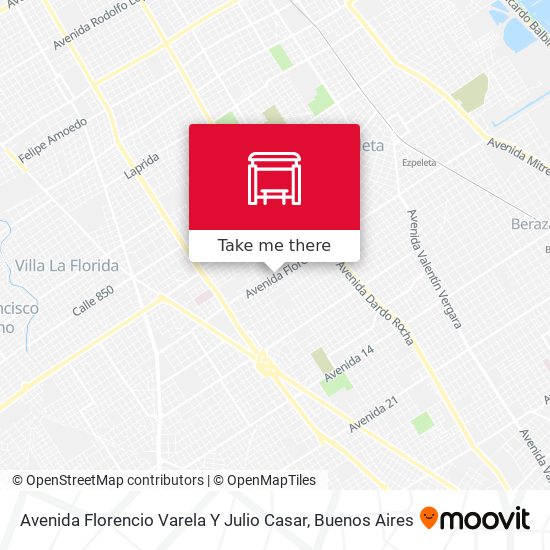 Mapa de Avenida Florencio Varela Y Julio Casar