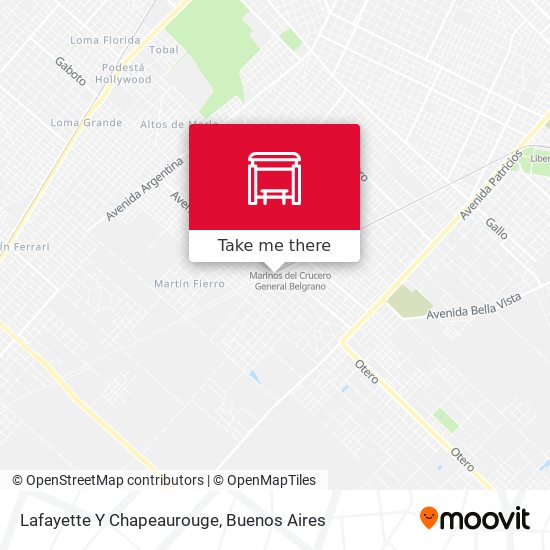 Lafayette Y Chapeaurouge map