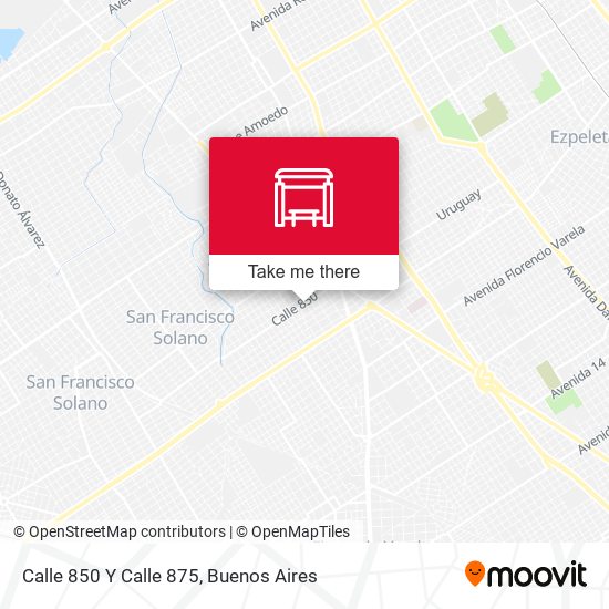 Calle 850 Y Calle 875 map