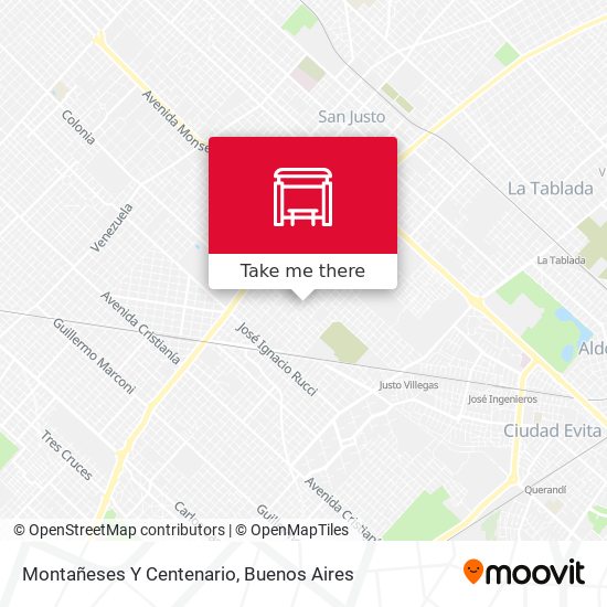 Mapa de Montañeses Y Centenario