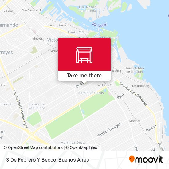 3 De Febrero Y Becco map