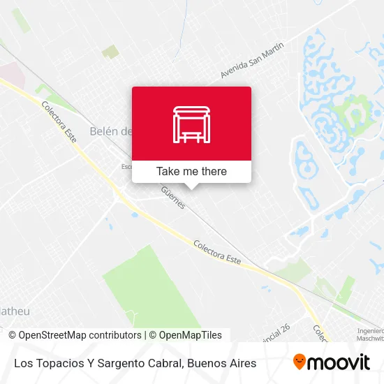 Los Topacios Y Sargento Cabral map