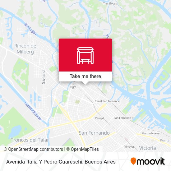 Avenida Italia Y Pedro Guareschi map