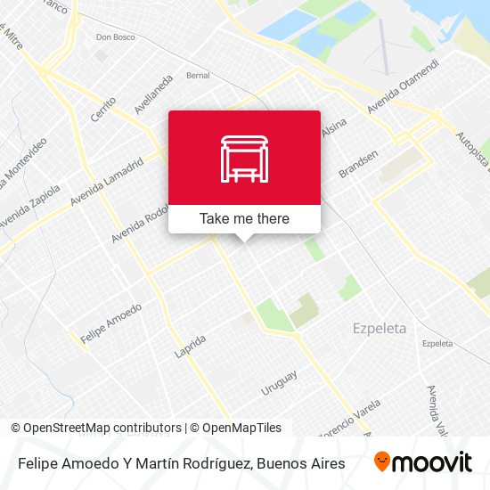 Mapa de Felipe Amoedo Y Martín Rodríguez