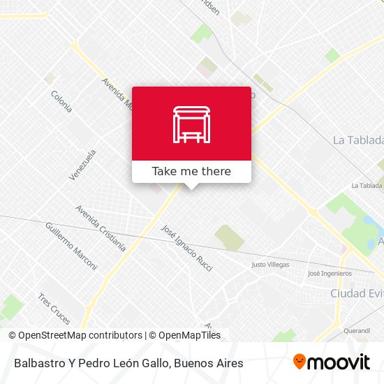 Balbastro Y Pedro León Gallo map