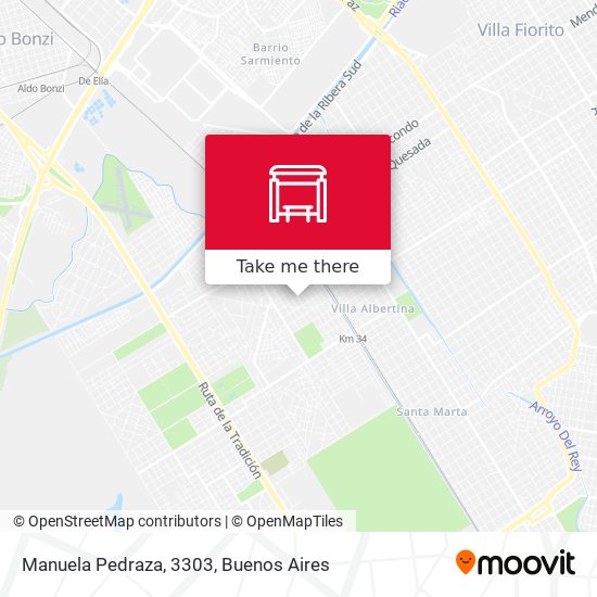 Manuela Pedraza, 3303 map