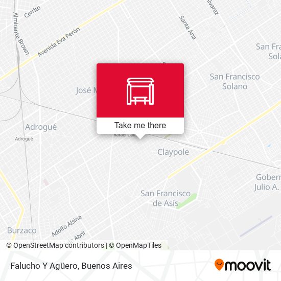 Falucho Y Agüero map