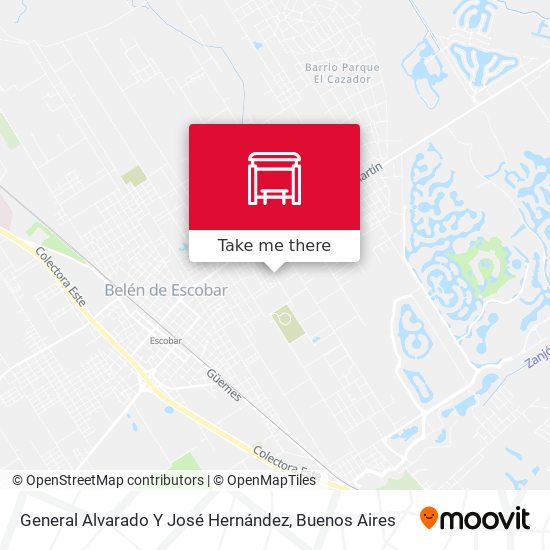 General Alvarado Y José Hernández map