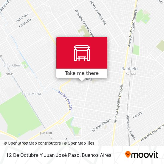 12 De Octubre Y Juan José Paso map