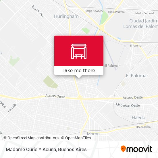 Madame Curie Y Acuña map